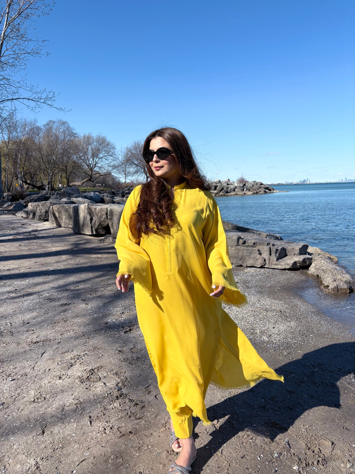 Lemon yellow solene set