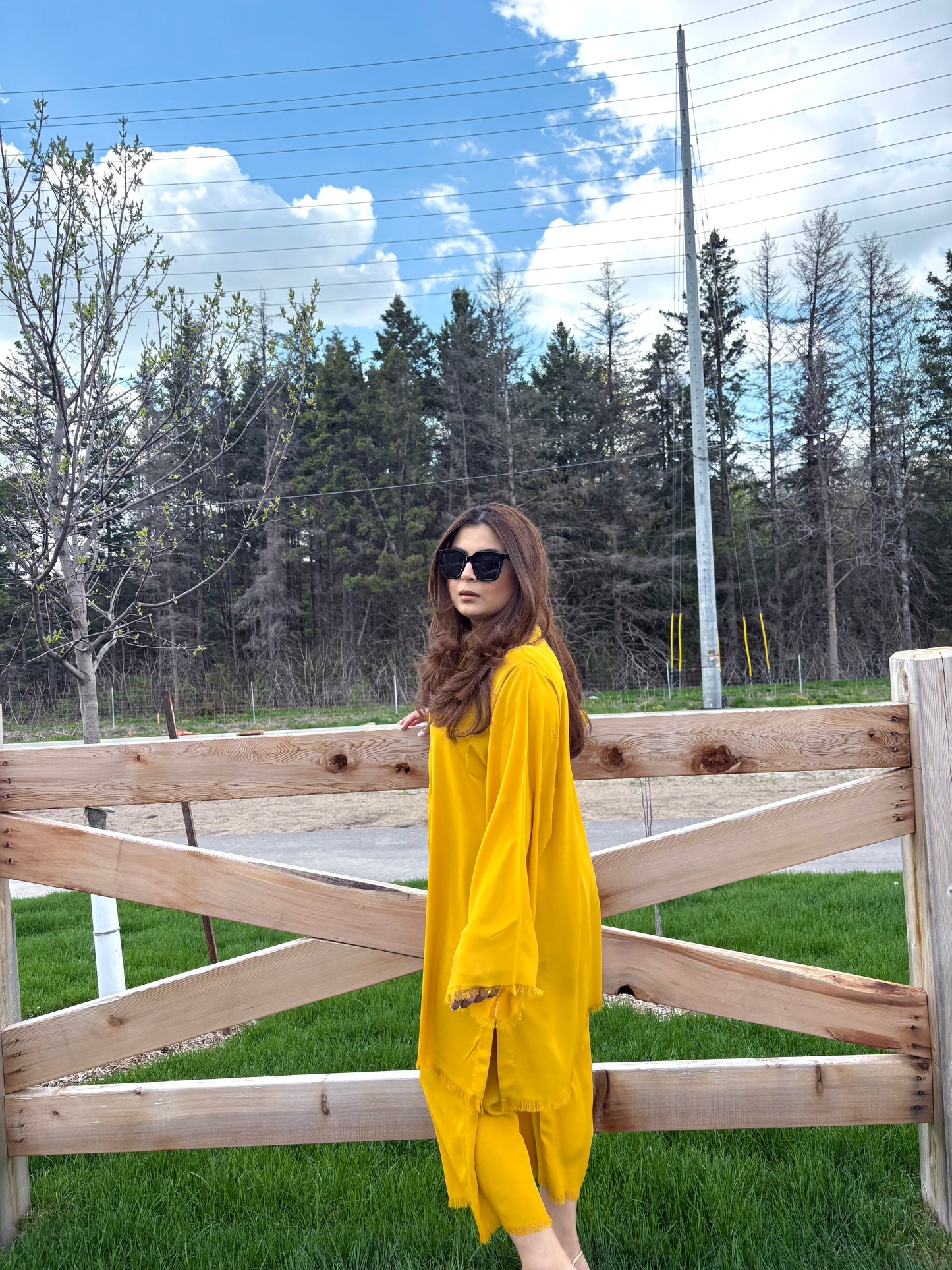Bright daffodil oraine set