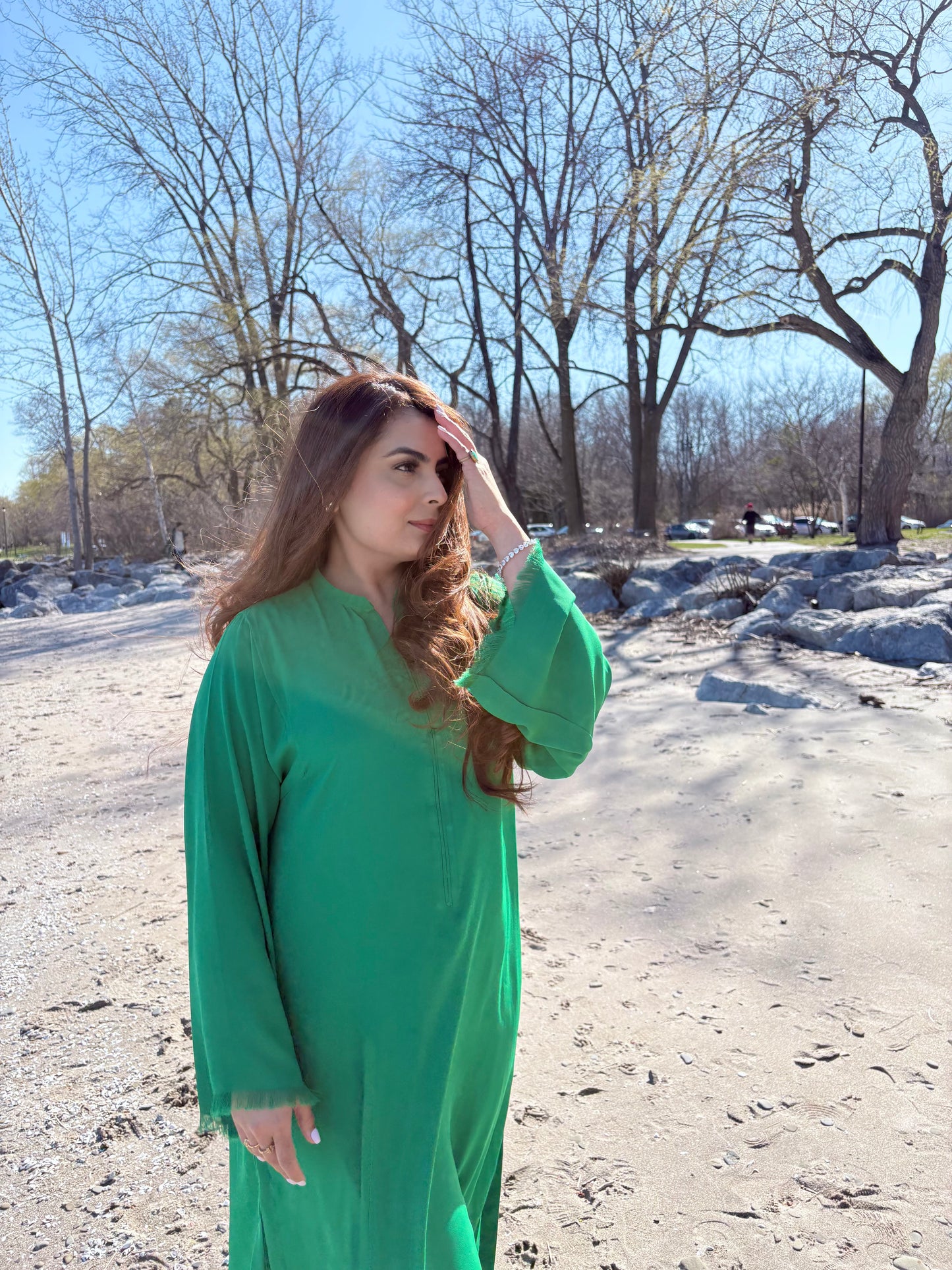 Grass green solene set