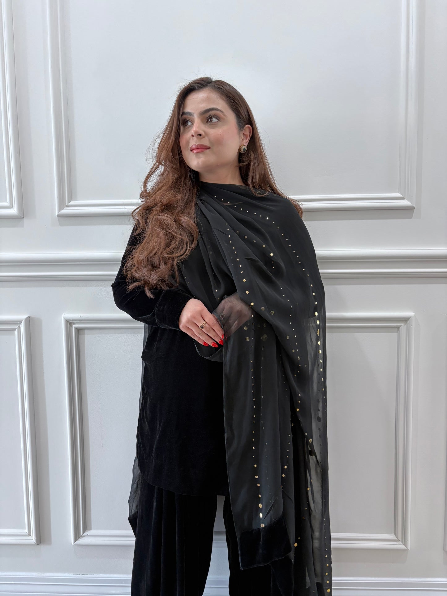 Black farshi shalwar