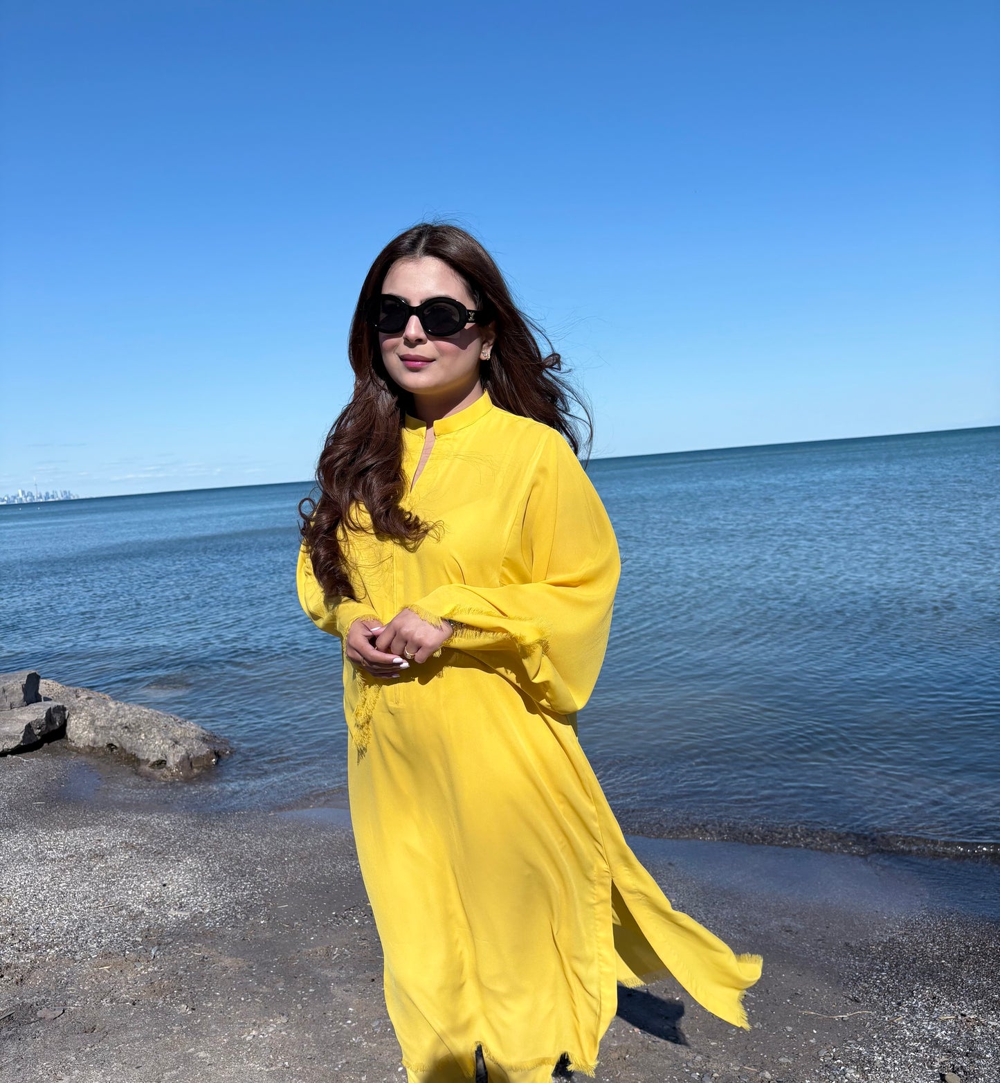 Lemon yellow solene set