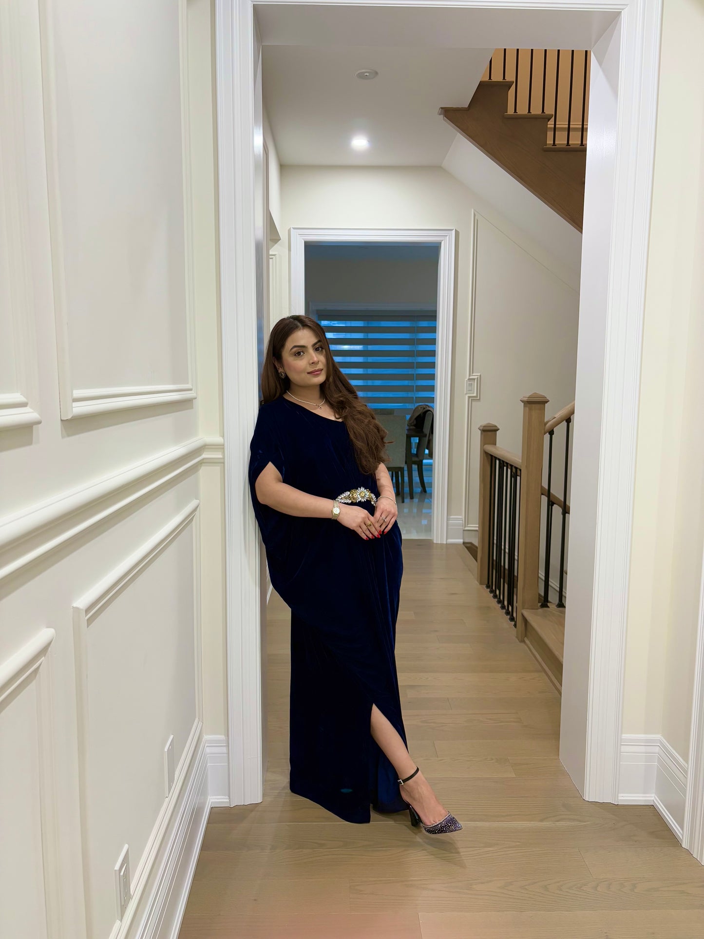 Royal blue kaftaan