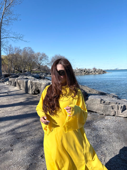 Lemon yellow solene set