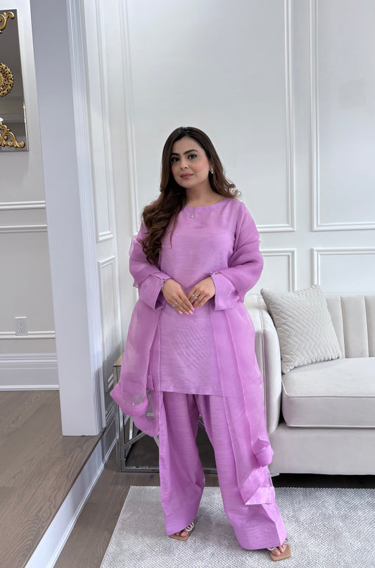 Lavender farshi shalwar