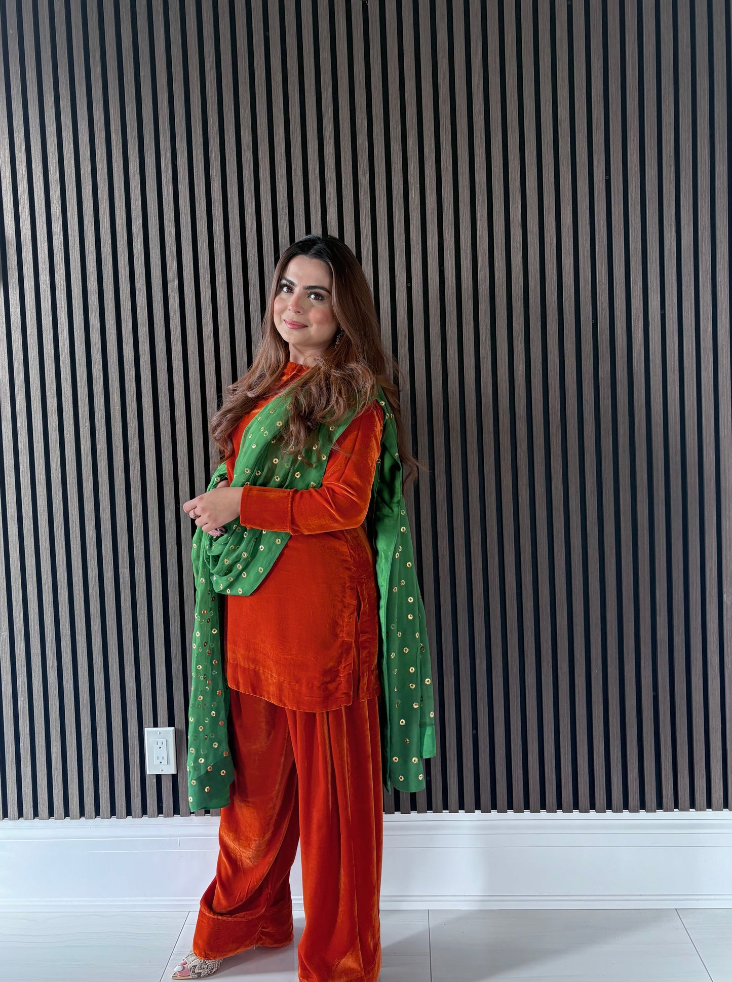 Rust Reverie Farshi Shalwar