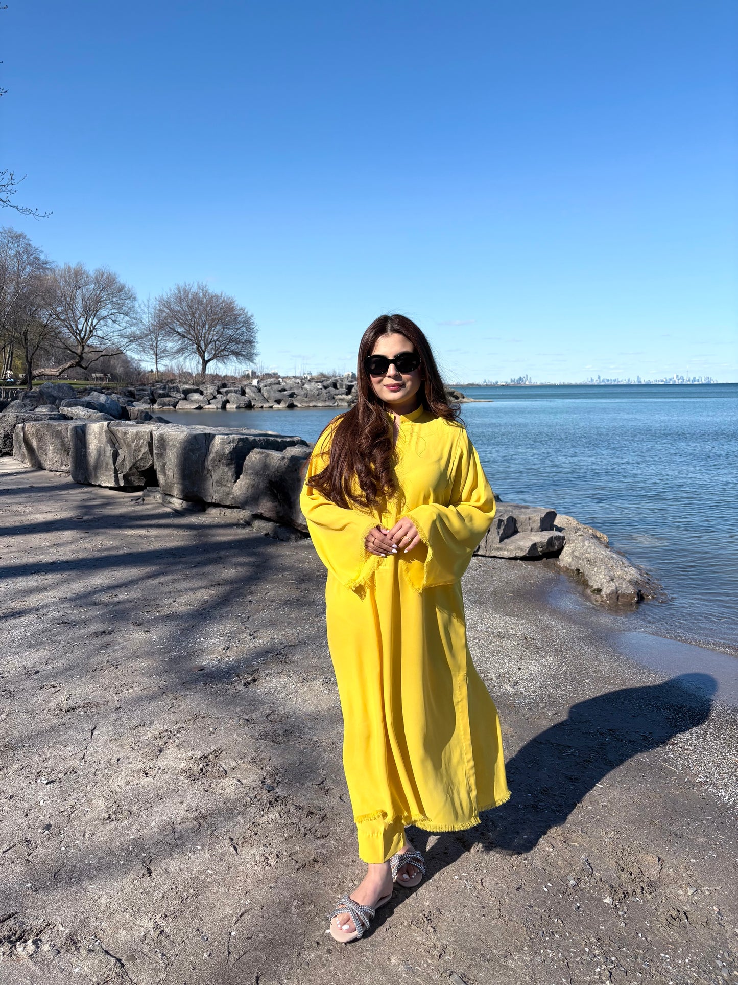 Lemon yellow solene set